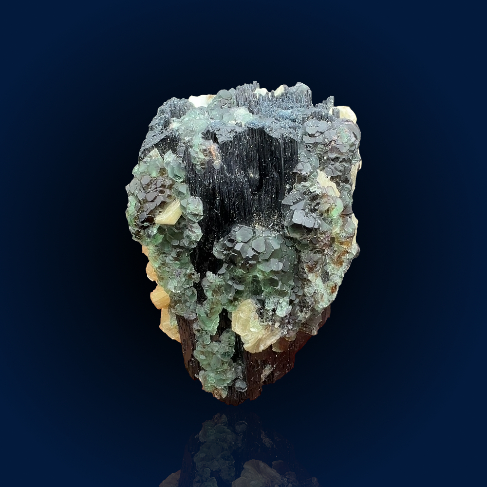 Schorl, Fluorite, Muscovite | Namibia, Erongo