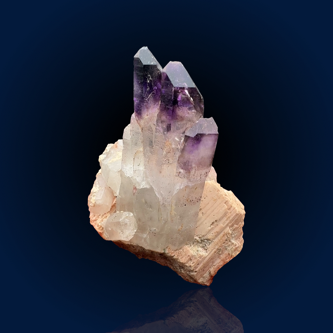 Amethyst Quartz, Feldspar | Namibia, Goboboseb