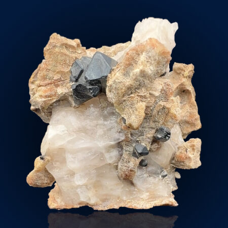 Franklinite, Calcite | USA, New Jersey, Franklin