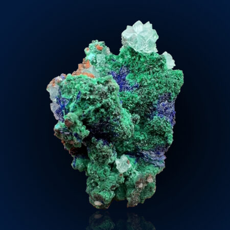 Malachite, Azurite, Calcite | Greece, Lavrio, Christiana 132