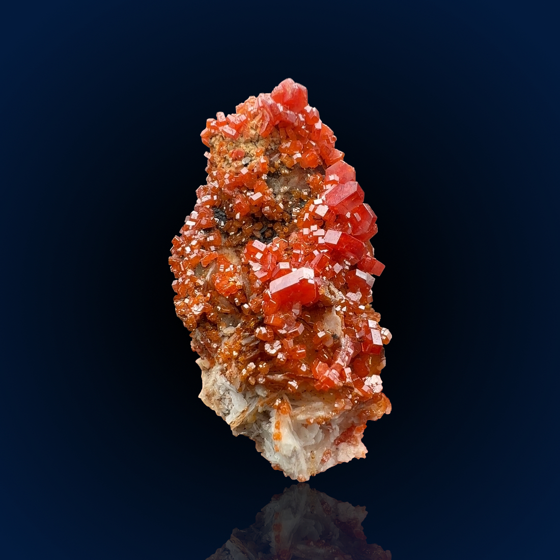 Vanadinite, Baryte | Morocco, Mibladen