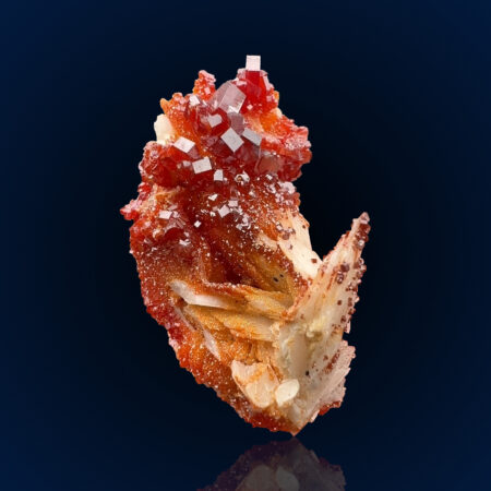 Vanadinite, Baryte | Morocco, Mibladen