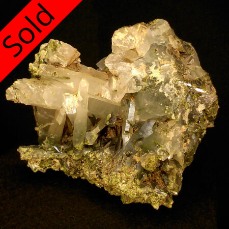 Quartz, Epidote | Kimmeria, Xanthi, Greece